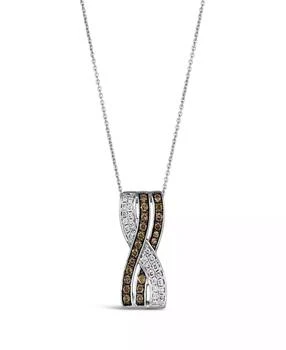Le Vian | Chocolate Diamond (.36 ct. t.w.) 
Nude Diamond (.22 ct. t.w.) Pendant Necklace in 14K Vanilla Gold