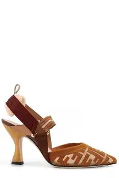 Fendi | Fendi Colibrì FF High-Heel Slingback Pumps