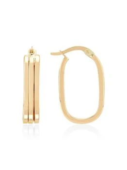 Saks Fifth Avenue | 14K Yellow Gold Oval Huggie Earrings