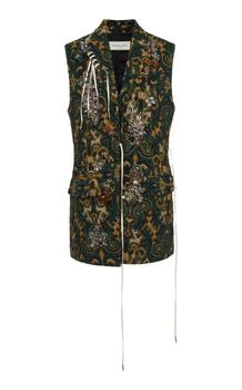 Dries Van Noten | Dries Van Noten Bimbila Embellished Jacquard Vest - Moda Operandi