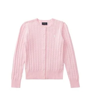 Ralph Lauren Cable Knit Cotton Cardigan (Big Kids)