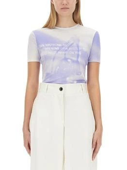 Jil Sander | Jil Sander Motif Printed Slim Fit T-Shirt