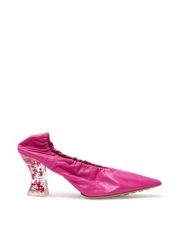 Bottega Veneta | Decollete Pump Almond Leather Fuchsia Bottega Veneta