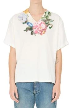 MAISON MARGIELA | Maison Margiela Floral Printed Jersey T-Shirt