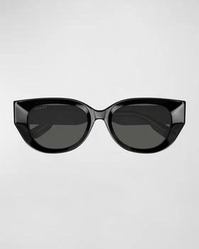 Gucci | Beveled Recycled Acetate Cat-Eye Sunglasses