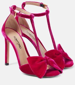 Tom Ford | Brigitte bow-detail velvet sandals