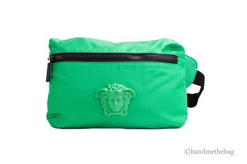 Versace Small Bright Nylon Matte Medusa Belt Bag Waist Fanny Pack Women's Purse