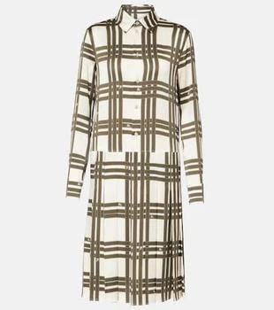 Burberry | Ribbon Check silk shirt dress