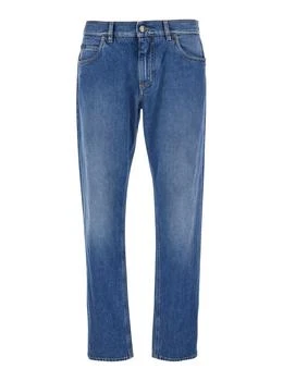 Dolce 
Gabbana | Dolce 
Gabbana Logo Embroidered Slim-Fit Jeans