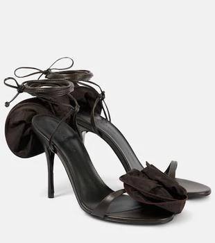 Magda Butrym | Floral-appliqué satin sandals