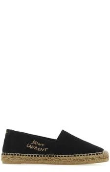 Yves Saint Laurent | Saint Laurent Logo Embroidered Slip-On Espadrilles