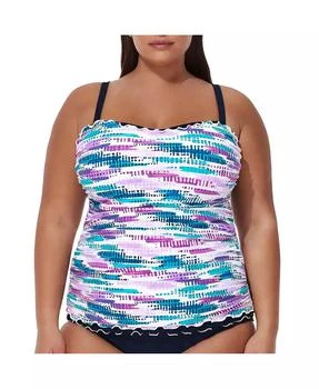 Profile by Gottex Women
s Canva Shirred Underwire Tankini Top