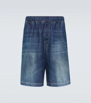 Valentino | Denim chambray Bermuda shorts