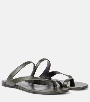 Khaite | Aimee leather slides