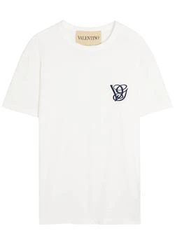 Valentino | Logo-embroidered cotton T-shirt