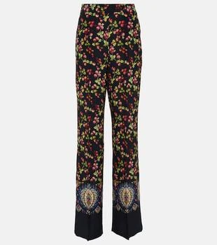 ETRO | Printed high-rise silk pants