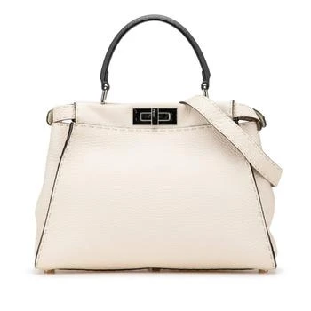 Fendi | ivory Leather Handbag Shoulder Bag (Pre-Owned)