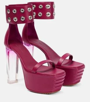 Rick Owens | Minimal leather platform sandals