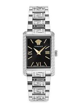 Versace | Tonneau Black Sunray Dial Bracelet Watch/23MM x 33MM