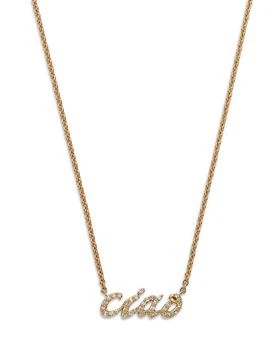 Bloomingdale's | Diamond "Ciao" Pendant Necklace in 14K Yellow Gold, 0.15 tcw