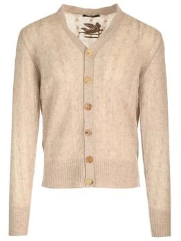 ETRO | Etro Logo Embroidered Buttoned Cardigan