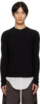 Rick Owens | Black Concordians Ribbed Geo Sweater