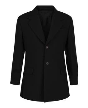 Notched Lapel Wool Blazer