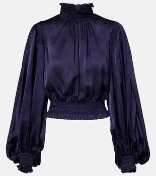 Zimmermann | Dream shirred silk blouse