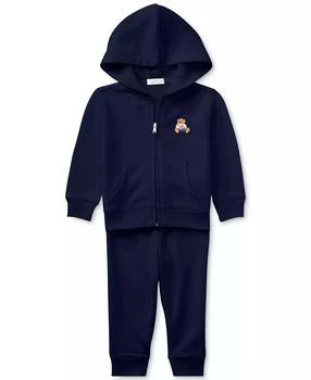 Ralph Lauren Baby Boys Bear Hoodie and Pants, 2 Piece Set
