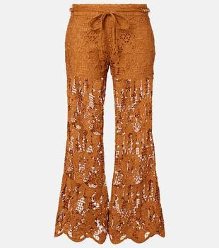Zimmermann | Coco scalloped lace flared pants