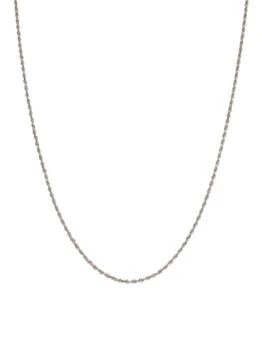 Saks Fifth Avenue | Build Your Own Collection 14K White Gold Rope Chain Necklace