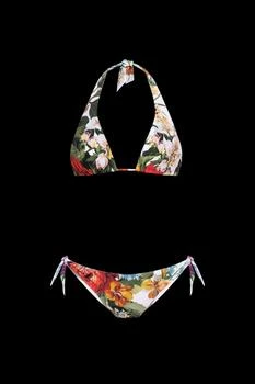 Dolce & Gabbana | Dolce & Gabbana Floral Motif Two-Piece Swimsuit