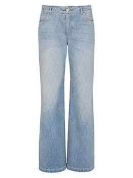Balmain | Quilted Straight-Leg Jeans