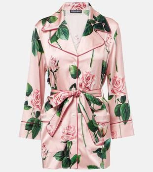 Dolce
Gabbana | Floral silk-blend satin blouse