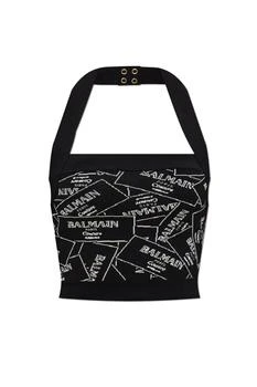 Balmain | Balmain Logo Detailed Cropped Top