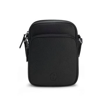 Hugo Boss Italian-leather reporter bag with Double B monogram