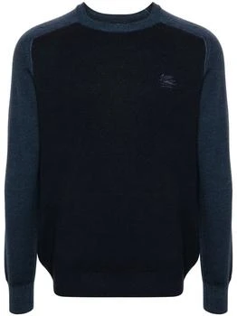 ETRO | Etro Logo Embroidered Crewneck Knitted Jumper