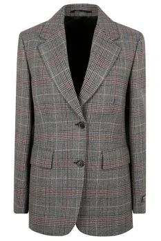 Prada | Prada Single-Breasted Houndstooth Blazer