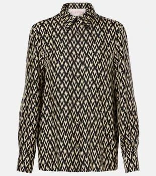 Valentino | Toute La V silk twill shirt