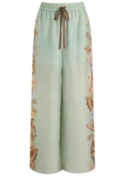 Zimmermann | Coco floral-printed silk trousers