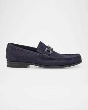 Salvatore Ferragamo | Men's Grandioso Leather Gancini-Bit Loafers