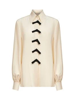 Valentino | Valentino	Bow Detailed Button-Up Blouse