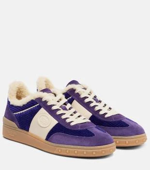 Valentino | Upvillage suede and corduroy sneakers