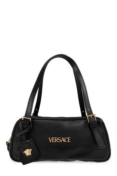 Versace | Versace Logo-Lettering Zipped Shoulder Bag