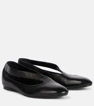 Khaite | Diana cutout leather ballet flats