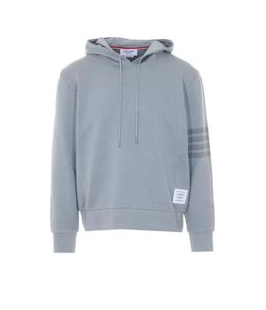Thom Browne | Thom Browne	Logo Patch Drawstring Hoodie