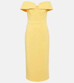 Lumiere embellished mesh midi dress