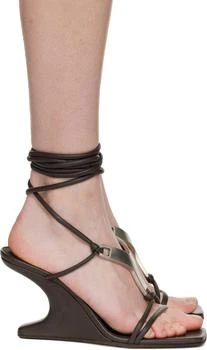 Rick Owens | Brown Concordians Cantilever 8 Hydra Heeled Sandals