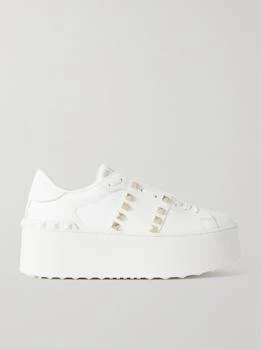 Valentino | Valentino Garavani Rockstud Untitled Leather Platform Sneakers  - IT37