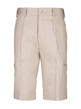 Fendi | Fendi Straight-Cut Pleated Bermuda Shorts